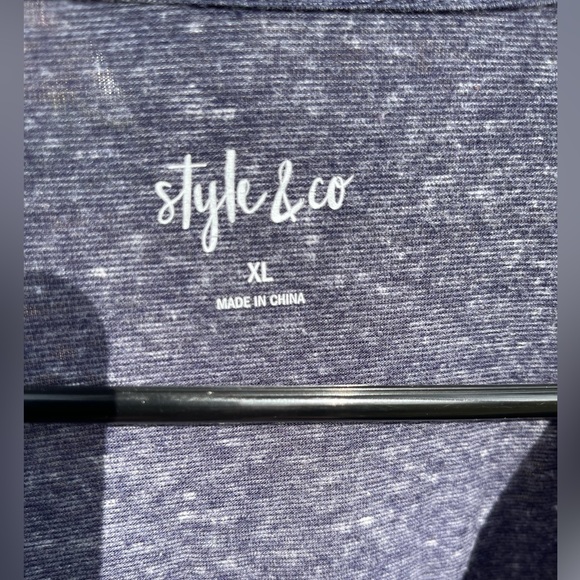 Short Sleeve Women’s T-Shirt, Heather Gray, Sparkle Pattern - Picture 4 of 6